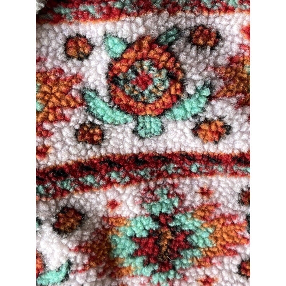 Simply Southern Size Medium Gray Turtle Sherpa Pullover - Picture 6 of 10